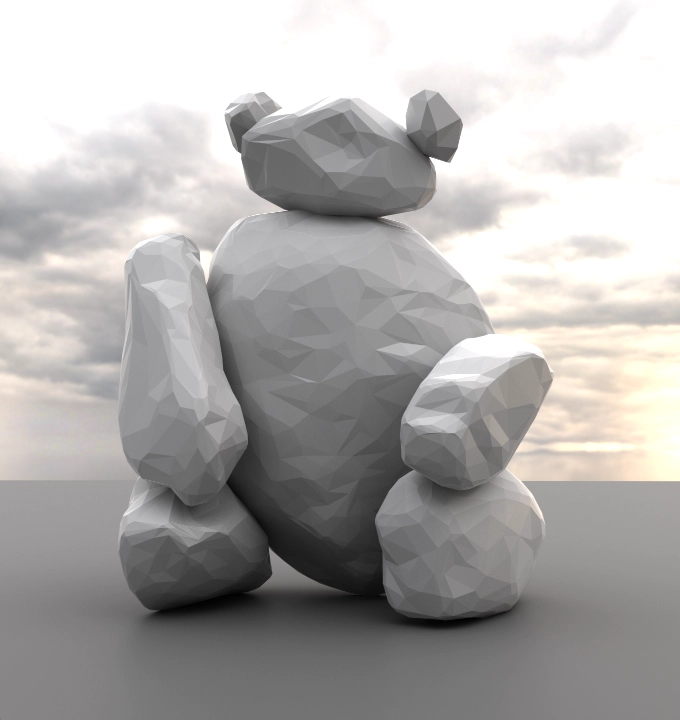 UCSD CSE 168: OptiX Path Tracer, CSE Bear